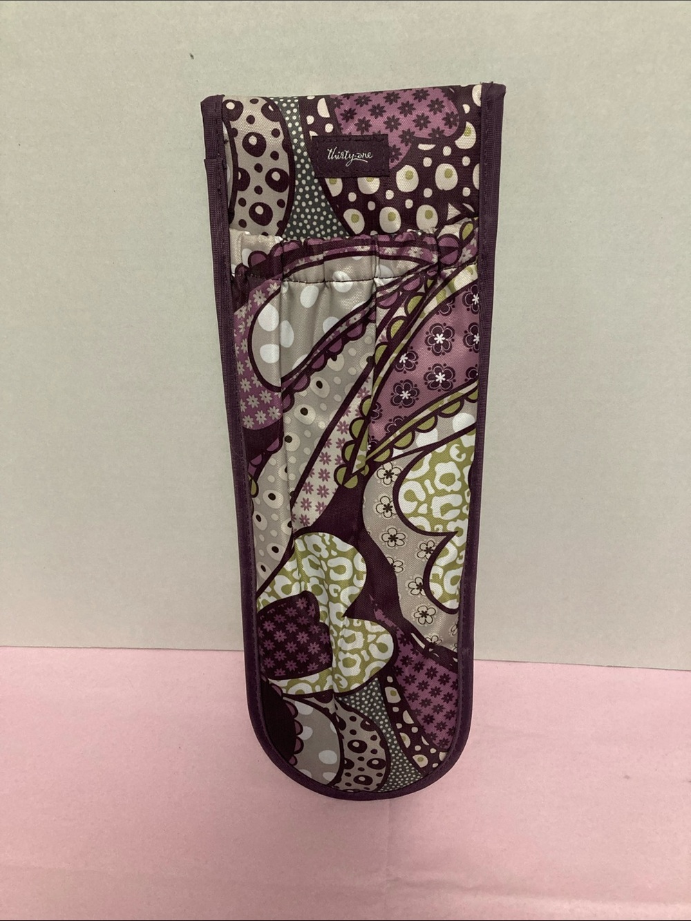 Thirty One Plum Awesome Blossom travel flat/curling iron insulated case - Picture 2 of 6
